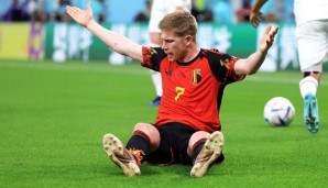 Kevin De Bruyne enttäuschte auch im zweiten Gruppenspiel Belgiens-