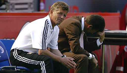 Peter Hermann (l.) hatte beim 1. FC Nürnberg noch einen Vertrag bis 2010