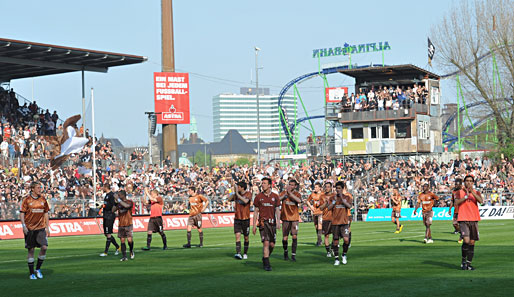 St. Pauli spielte zuletz am 7. Mai 2011 gegen Bayern München am Millerntor