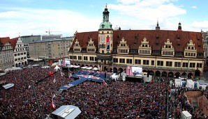 Die Fans von RB Leipzig feierten ihre 'Helden'