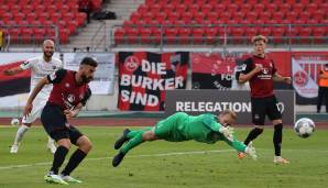 Der 1. FC Nürnberg konnte das Hinspiel der Relegation mit 2:0 für sich entscheiden