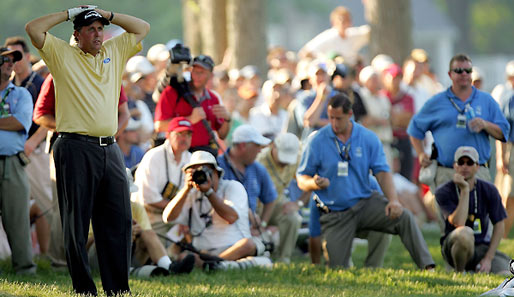 Und er kann es bis heute nicht fassen, was er da gemacht hat... Phil Mickelson 2006 in Winged Foot