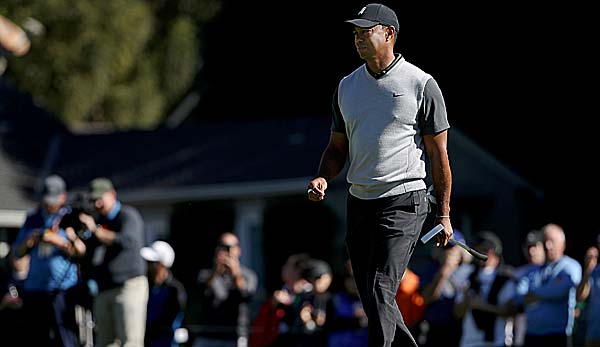 Tiger Woods liegt bei seiner Comeback-Tour im Mittelfeld.