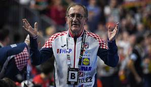 Fassungslos angesichts der Schiedsrichterentscheidungen in der Schlussphase bei der Pleite gegen Deutschland: Kroatiens Nationaltrainer Lino Cervar.