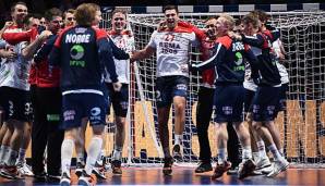 Freude pur: Norwegens Handballer holen die erste Medaille in der bis 1994 zurückreichenden EM-Geschichte.