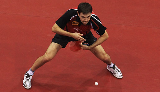 Timo Boll wurde nur für ein Einzel nominiert und gewann sein Match souverän