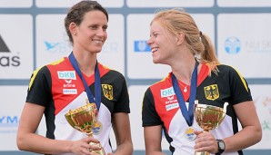 Erfolgsduo: Lena Schönebprn (r.) und Annika Schleu sind wieder Staffel-Europameister
