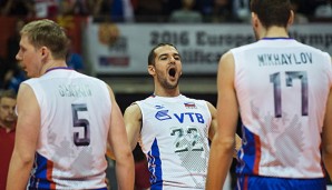 Alexander Markin gewann mit der Volleyball-Nationalmannschaft Bronze bei der EM 2015