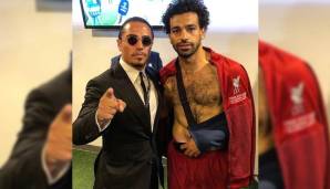 ... und sogar die tragische Figur des Finals, Mohamed Salah vom FC Liverpool, der sich in einem Zweikampf mit Sergio Ramos an der Schulter verletzte.