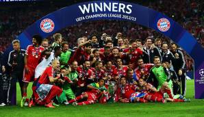 PLATZ 1 - FC Bayern München (Champions-League-Sieger, Deutscher Meister und DFB-Pokal-Gewinner 2013): 15,2 Prozent aller abgegebenen Stimmen.