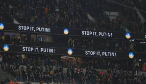 In Frankfurt vor der Bundesliga-Spiel gegen Bayern München: Hören Sie auf, Putin!