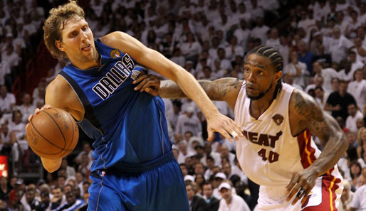 Dirk Nowitzki kämpft momentan mit den Dallas Mavericks um die NBA-Krone