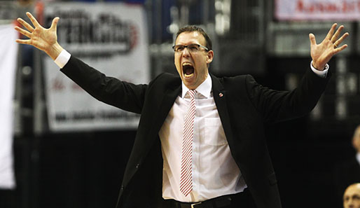 Coach Chris Fleming verlor mit den Brose Baskets Bamberg in Gießen