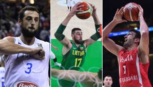 Drei NBA-Stars in der deutschen Gruppe: Marco Belinelli, Jonas Valanciunas und Zaza Pachulia