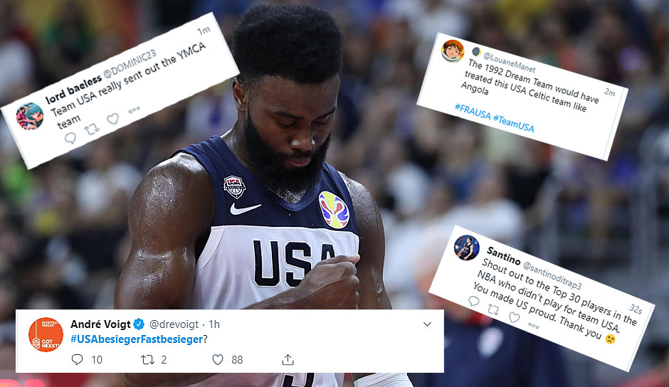 Kaum zu glauben, aber wahr: Für Team USA war bei der WM in China bereits im Viertelfinale gegen starke Franzosen Endstation. Entsprechend entrüstet fielen auch die Reaktionen in den sozialen Netzwerken aus. Wir haben die besten für Euch gesammelt.