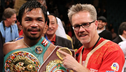 Ein Dream Team seit fast zehn Jahren: Manny Pacquiao (l.) neben seinem Coach Freddie Roach