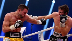 Vincent Feigenbutz (r.) unterlag Giovanni De Carolis in der elften Runde