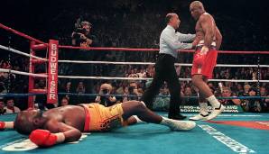 05. November 1994: 20 Jahre nach dem "Rumble in the Jungle" schlägt Altmeister George Foreman in Las Vegas Michael Moorer in der 10. Runde K.o. und krönt sich mit über 45 Jahren zum ältesten Schwergewichts-Champ aller Zeiten.