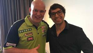 SPOX-Redakteur Adrian Fink traf Michael van Gerwen in Dublin