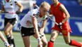 Die Hockey-Damen mit Hannah Krüger verloren zum zweiten Mal in Folge gegen die Niederlande