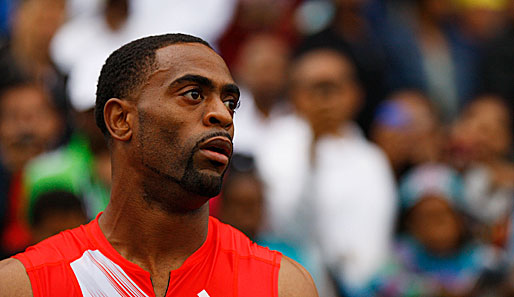 Tyson Gay hat sich bei den US-Trials über 100 Meter gerade so ins Halbfinale gerettet