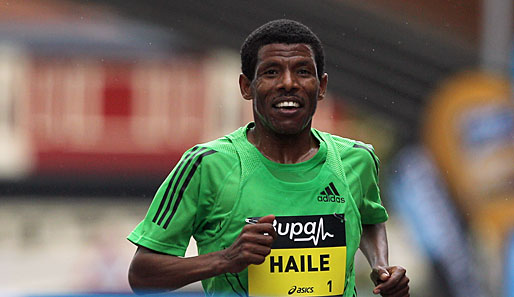 Trotz aufsteigender Form hat Haile Gebrselassie seine angestrebte Zeit verfehlt