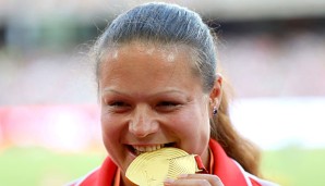 Christina Schwanitz holte in Peking die Goldmedaille