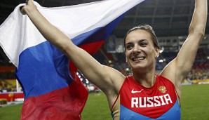 Jelena Issinbajewa bei der Leichtathletik-WM 2013