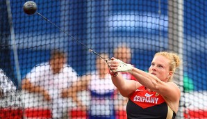 Betty Heidler gelang bei ihrer letzten EM eine Saisonbestleistung