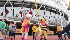 Whizbee the Bee ist das Maskottchen der anstehenden Para-WM in London