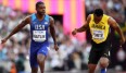Justin Gatlin hold vor Bolt die Goldmedaille im 100-Meter-Sprint
