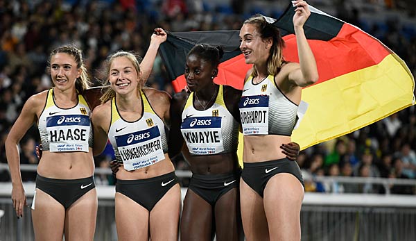 Die 4x100-Meter-Staffel der Frauen um Gina Lückenkemper gilt auch in diesem Jahr als Medaillenkandidat.