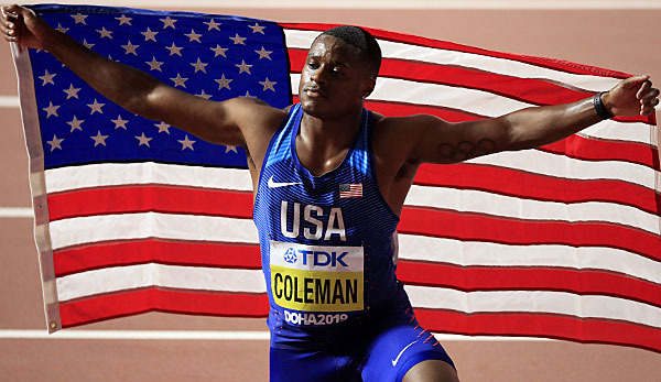 Christian Coleman hat WM-Gold im 100-Meter-Lauf gewonnen.