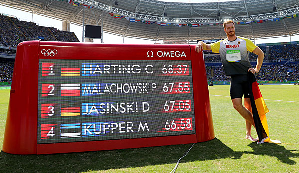 Christoph Harting gewann 2016 in Rio Olympisches Gold.