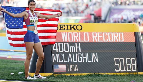 Sydney McLaughlin hat ihren eigenen Weltrekord pulverisiert.
