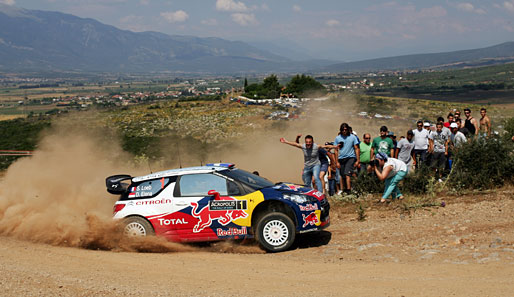 Große Begeisterúng für Sebastien Loeb in Griechenland