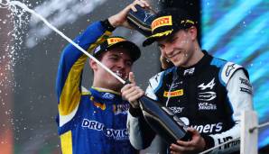 Oscar Piastri (l.) ist neuer Formel-2-Champion.