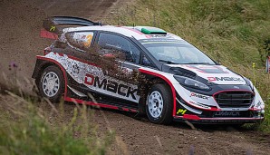 Elfyn Evans holte sich mit acht Zehntelsekunden Vorsprung die Führung bei der Rallye in Polen