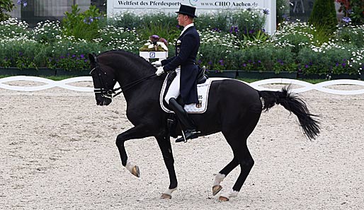 Matthias Rath machte auf Totilas beim CHIO in Aachen den Titel-Hattrick perfekt