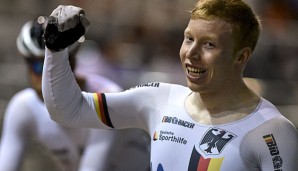 Joachim Eilers jubelt über seinen Weltcup-Sieg