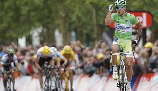 Peter Sagan siegte über die 197 Kilometer von Orchies nach Boulogne-sur-Mer