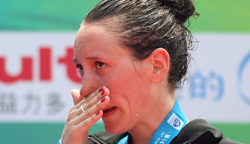 Isabelle Härle gewann die Bronzemedaille bei der Schwimm-WM in Shanghai