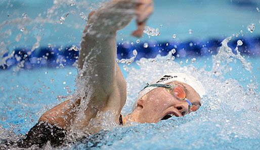 Britta Steffen steht bei der Kurzbahn-WM in Istanbul im Finale über die 100 Meter Freistil