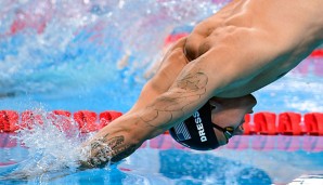 Caeleb Dressel gewann über 50 m Freistil, 100 m Schmetterling und mit der gemischten 4x100-m-Freistilstaffel.