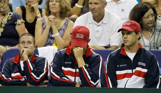 Bob Bryan und Mike Bryan mussten im letzten Spiel zusehen, wie ihr Team verlor