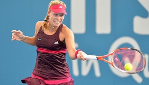 Angelique Kerber hält beim WTA-Turnier in Brisbane die deutsche Fahne hoch