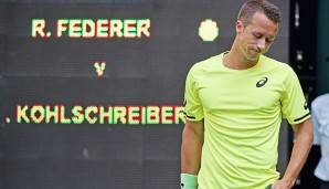 Philipp Kohlschreiber lieferte sich mit Roger Federer ein Duell auf Augenhöhe