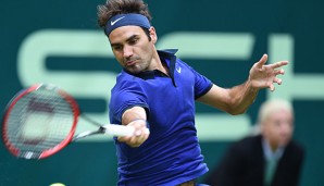 Roger Federer hatte gegen Malek Jaziri keine Probleme