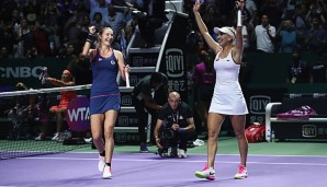 Makarowa und Wesnina haben den Doppel-Titel beim WTA-Finale in Singapur gewonnen