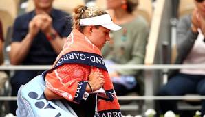 Ohne Spielpraxis hatte Angelique Kerber in der ersten Runde der French Open 2019 keine Chance.